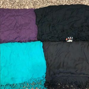 4 scarves